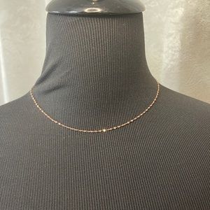 14k rose gold 18” chain